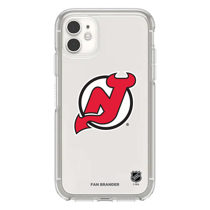 OtterBox Clear Symmetry Phone case with New Jersey Devils Primary Logo