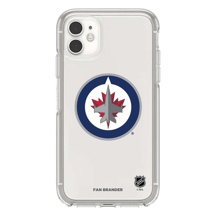 OtterBox Clear Symmetry Phone case with Winnipeg Jets Primary Logo