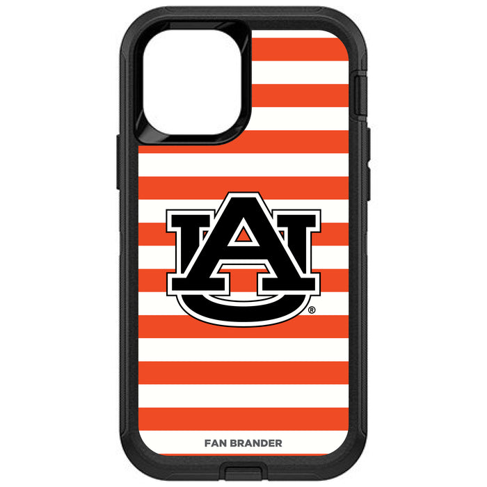 OtterBox Black Phone case with Auburn Tigers Tide Primary Logo and Striped Design