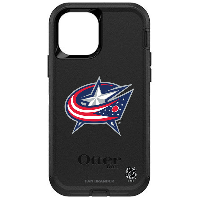 OtterBox Black Phone case with Columbus Blue Jackets Primary Logo