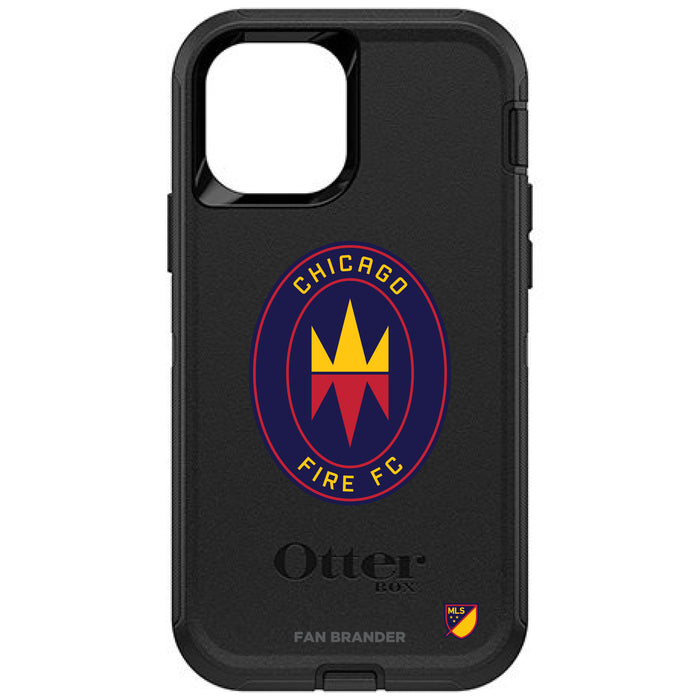 OtterBox Black Phone case with Chicago Fire Primary Logo