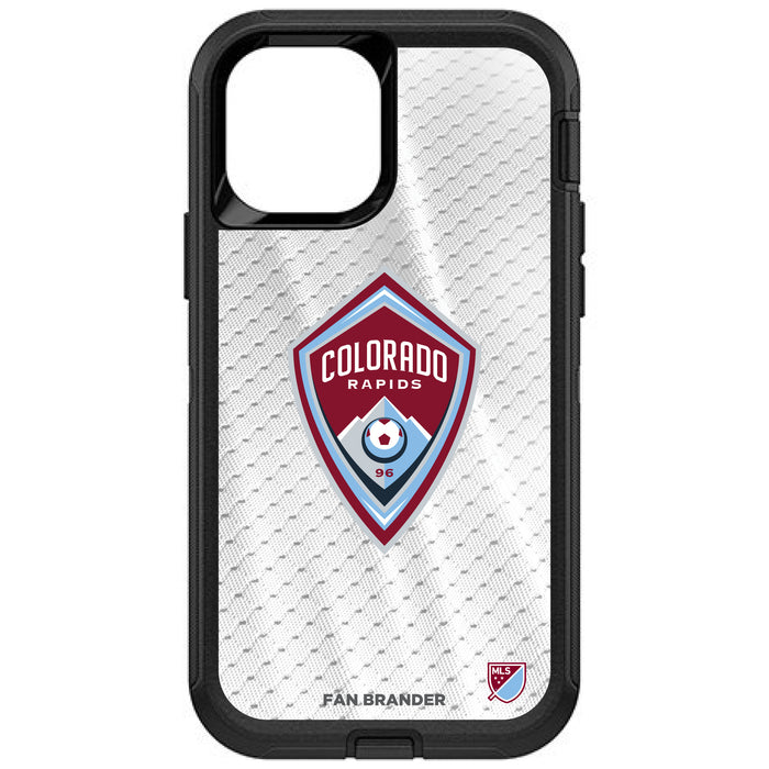 OtterBox Black Phone case with Colorado Rapids Primary Logo on Jersey Design