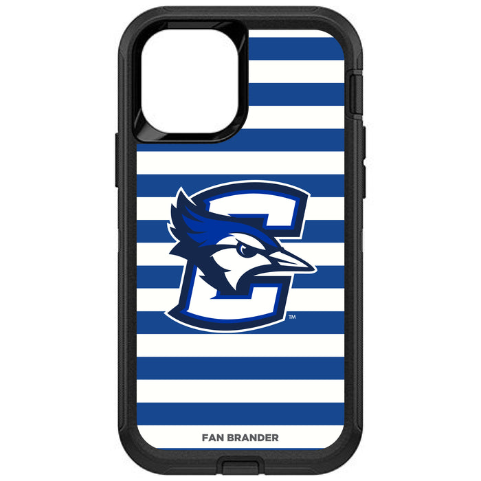 OtterBox Black Phone case with Creighton University Bluejays Tide Primary Logo and Striped Design