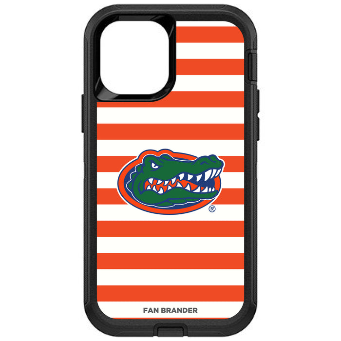 OtterBox Black Phone case with Florida Gators Tide Primary Logo and Striped Design