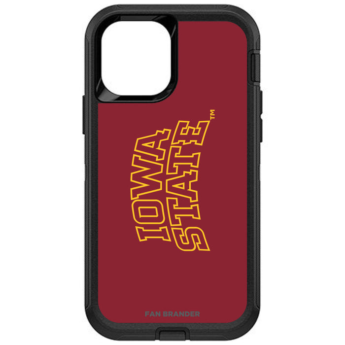 OtterBox Black Phone case with Iowa State Cyclones Wordmark Design
