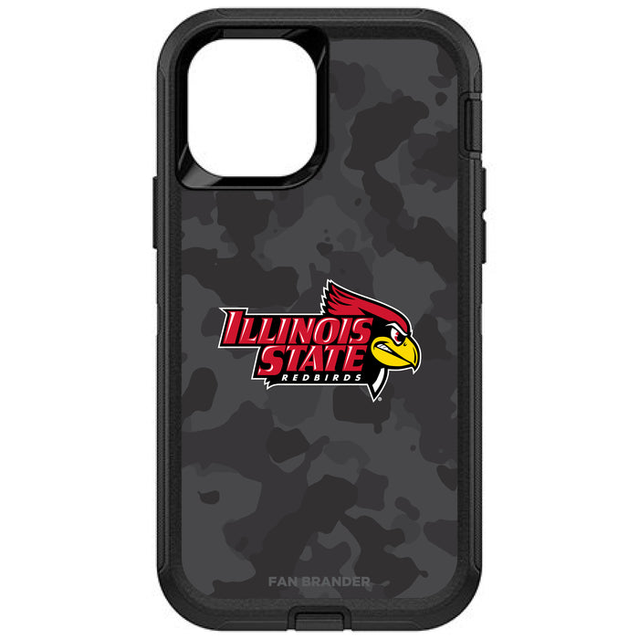 OtterBox Black Phone case with Illinois State Redbirds Urban Camo Background