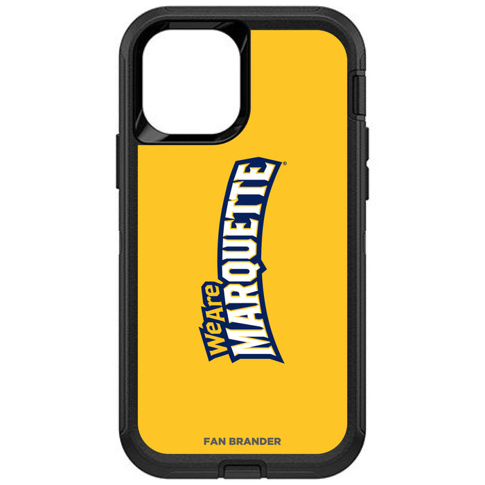 OtterBox Black Phone case with Marquette Golden Eagles Wordmark Design