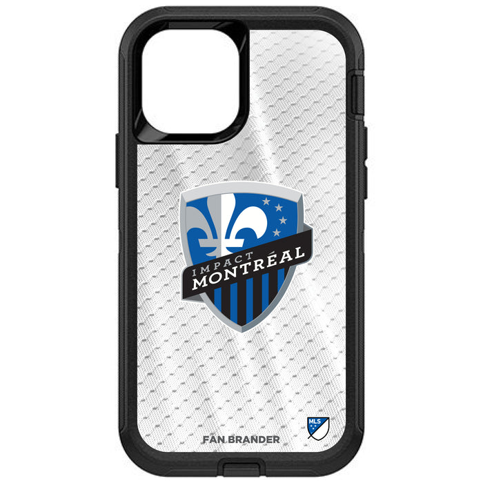 OtterBox Black Phone case with Montreal Impact Primary Logo on Jersey Design