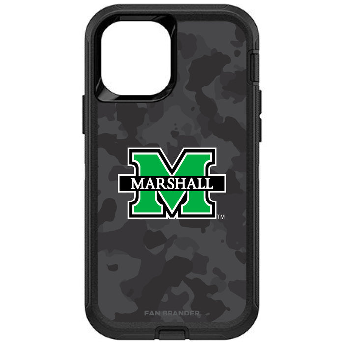 OtterBox Black Phone case with Marshall Thundering Herd Urban Camo Background