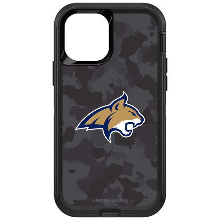 OtterBox Black Phone case with Montana State Bobcats Urban Camo Background