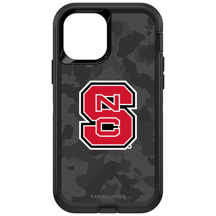 OtterBox Black Phone case with NC State Wolfpack Urban Camo Background