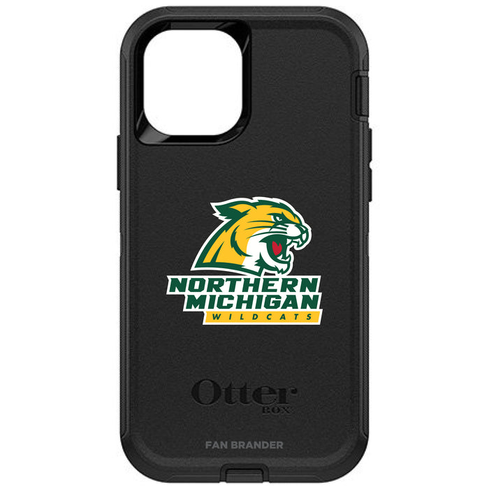 OtterBox Black Phone case with Northern Michigan University Wildcats Primary Logo