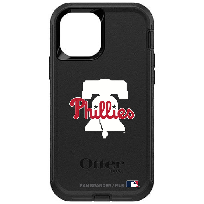 OtterBox Black Phone case with Philadelphia Phillies Primary Logo
