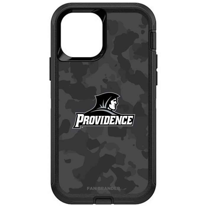 OtterBox Black Phone case with Providence Friars Urban Camo Background
