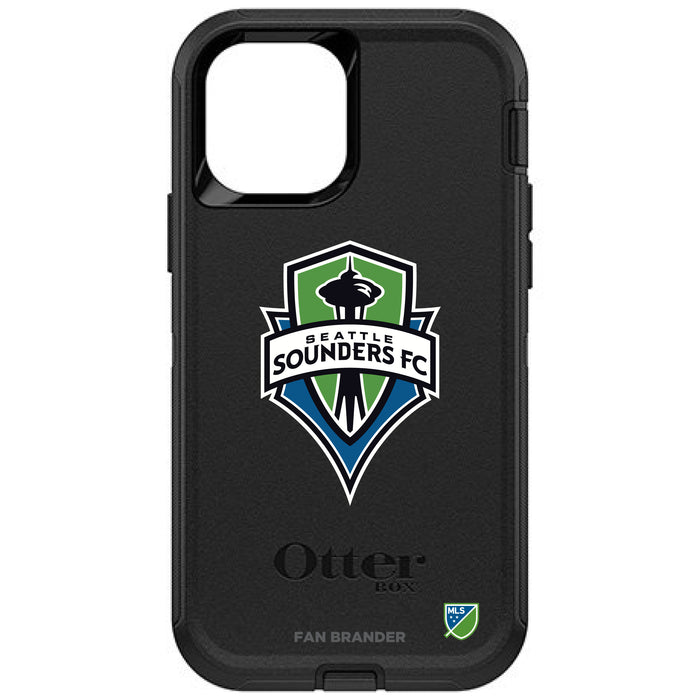 OtterBox Black Phone case with Seatle Sounders Primary Logo