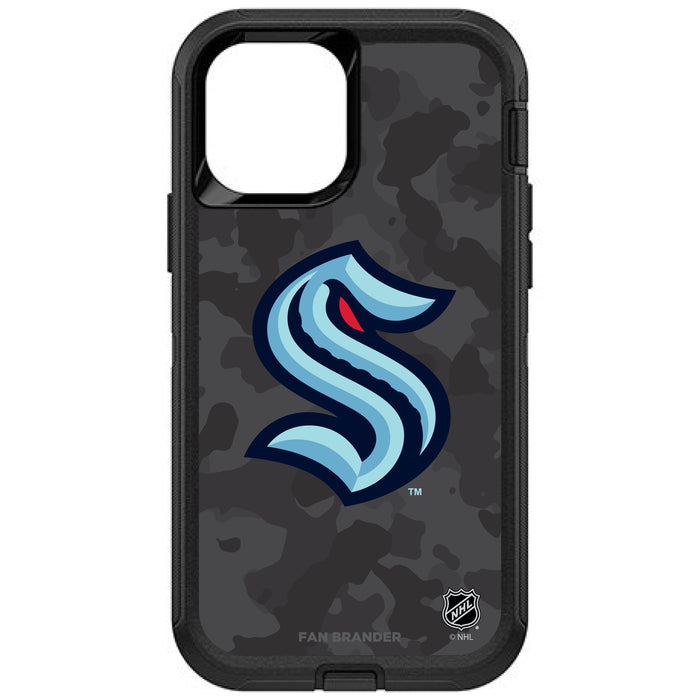 OtterBox Black Phone case with Seattle Kraken Urban Camo design