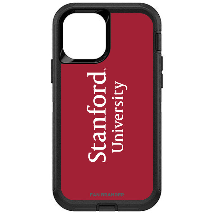 OtterBox Black Phone case with Stanford Cardinal Wordmark Design