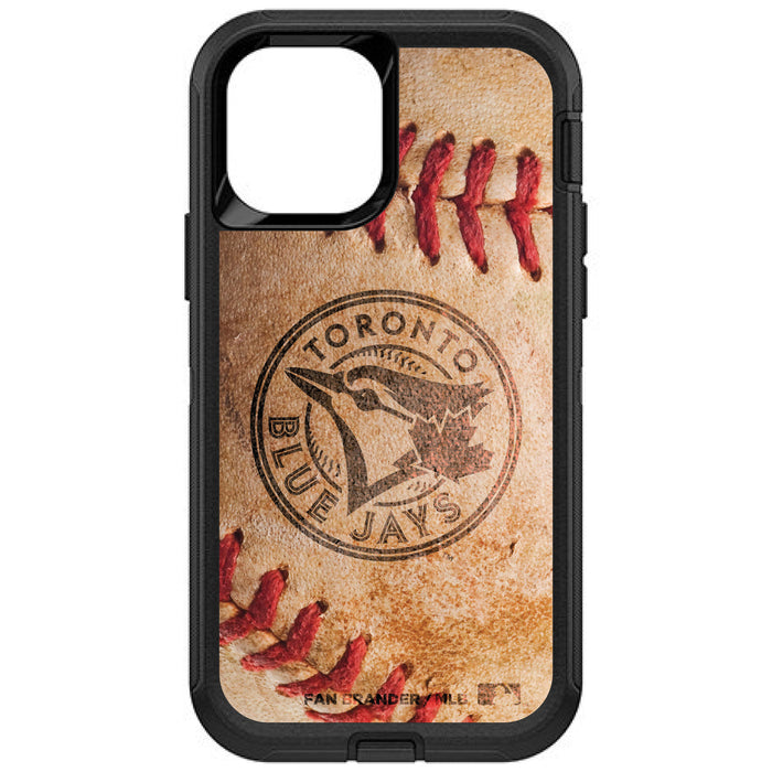 OtterBox Black Phone case with Toronto Blue Jays Primary Logo and Baseball Design