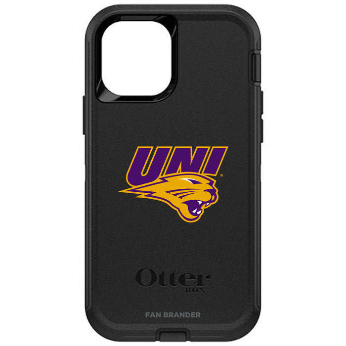 OtterBox Black Phone case with Northern Iowa Panthers Primary Logo