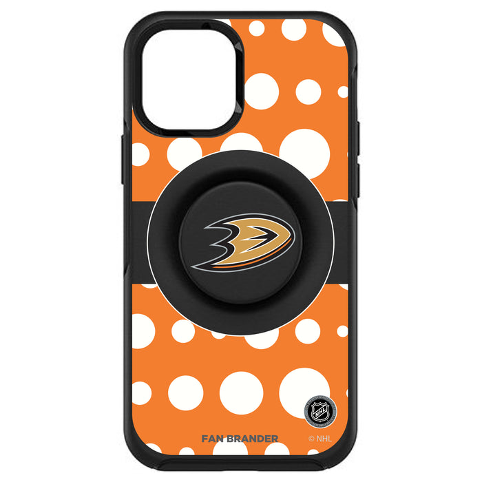 OtterBox Otter + Pop symmetry Phone case with Anaheim Ducks Polka Dots design