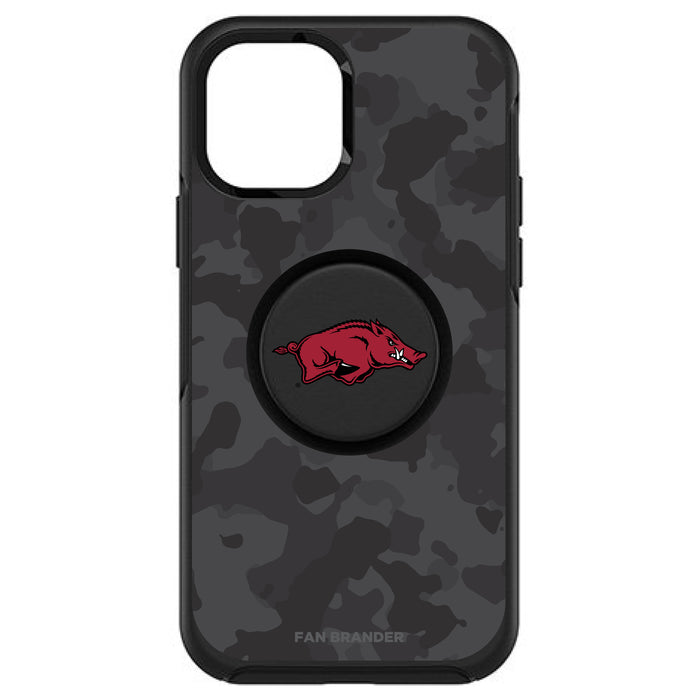 OtterBox Otter + Pop symmetry Phone case with Arkansas Razorbacks Urban Camo background