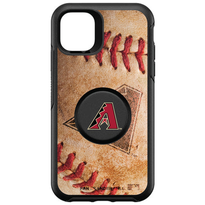 OtterBox Otter + Pop symmetry Phone case with Arizona Diamondbacks Primary Logo with Baseball Design