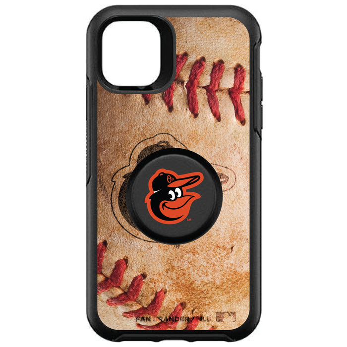 OtterBox Otter + Pop symmetry Phone case with Baltimore Orioles Primary Logo with Baseball Design