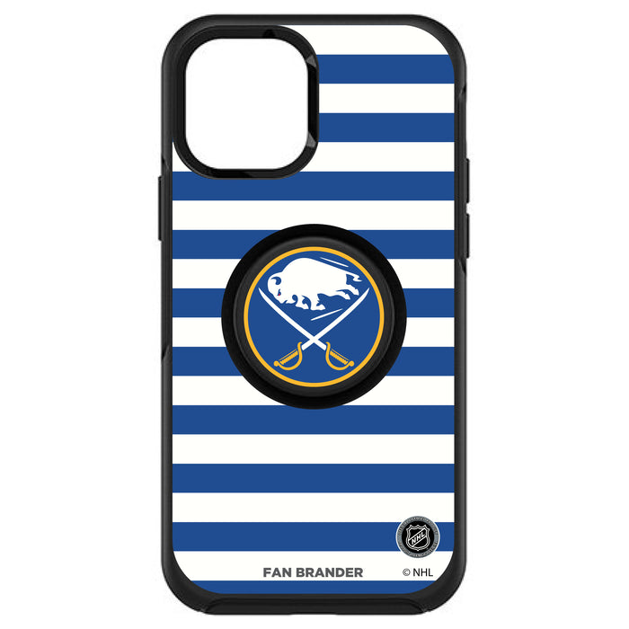 OtterBox Otter + Pop symmetry Phone case with Buffalo Sabres Stripes Design