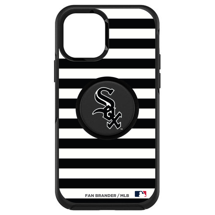 OtterBox Otter + Pop symmetry Phone case with Chicago White Sox Primary Logo and Striped Design