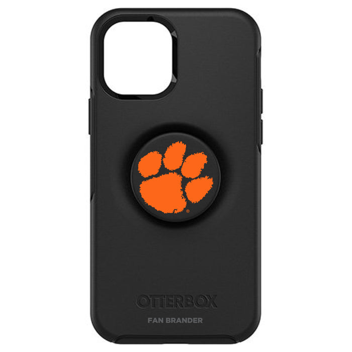 OtterBox Otter + Pop symmetry Phone case with Clemson Tigers Primary Logo