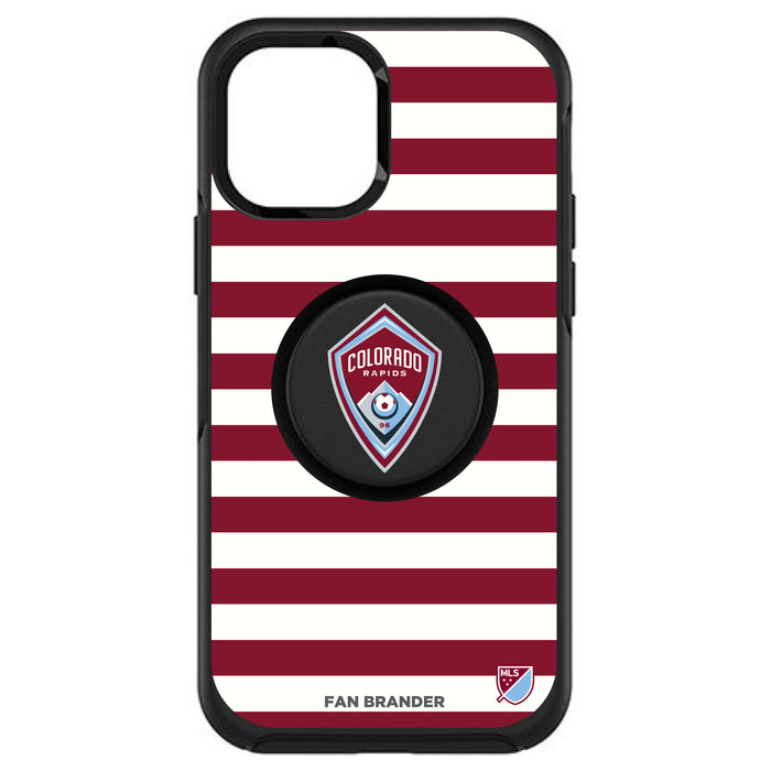 OtterBox Otter + Pop symmetry Phone case with Colorado Rapids Primary Logo with Stripes