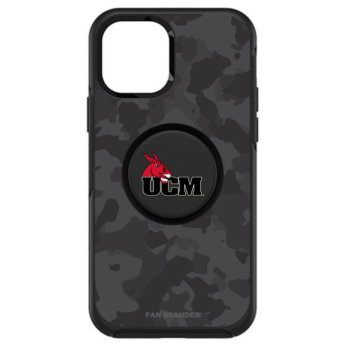 OtterBox Otter + Pop symmetry Phone case with Central Missouri Mules Urban Camo background