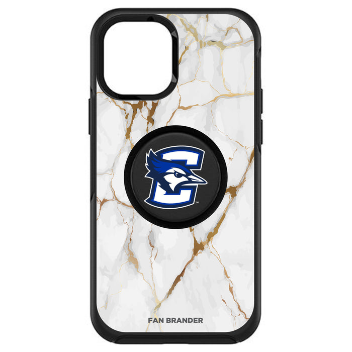 OtterBox Otter + Pop symmetry Phone case with Creighton University Bluejays White Marble Background