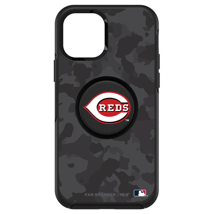 OtterBox Otter + Pop symmetry Phone case with Cincinnati Reds Urban Camo background