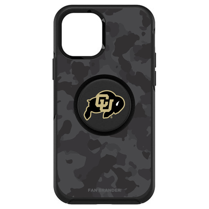 OtterBox Otter + Pop symmetry Phone case with Colorado Buffaloes Urban Camo background