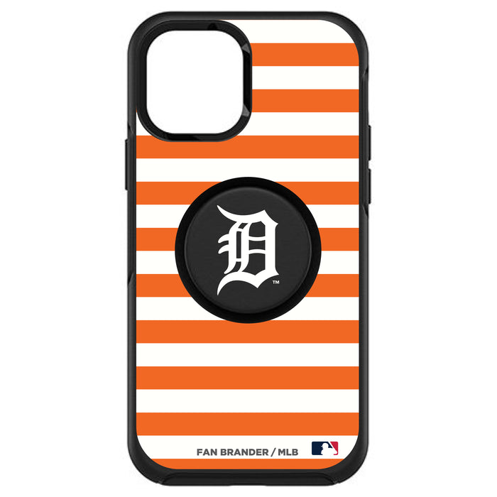 OtterBox Otter + Pop symmetry Phone case with Detroit Tigers Primary Logo and Striped Design