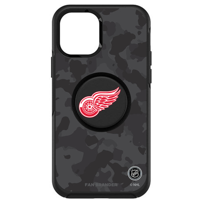 OtterBox Otter + Pop symmetry Phone case with Detroit Red Wings Urban Camo design