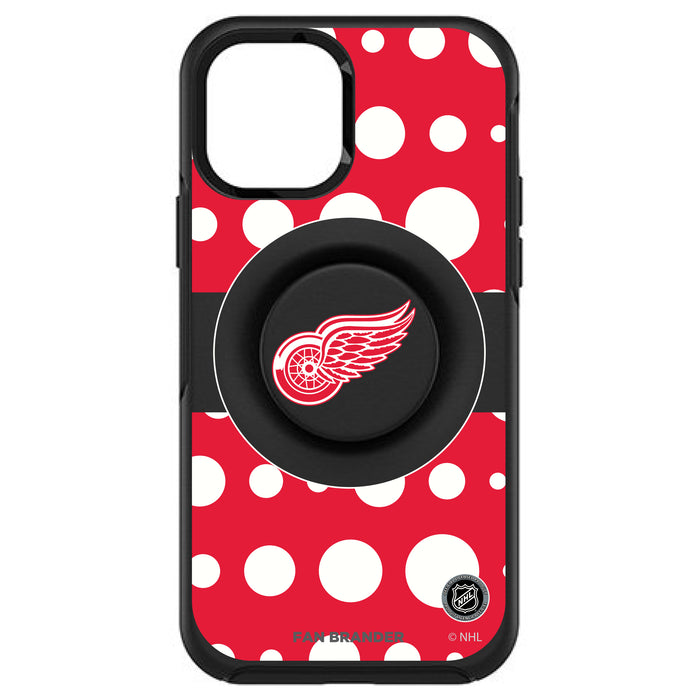 OtterBox Otter + Pop symmetry Phone case with Detroit Red Wings Polka Dots design