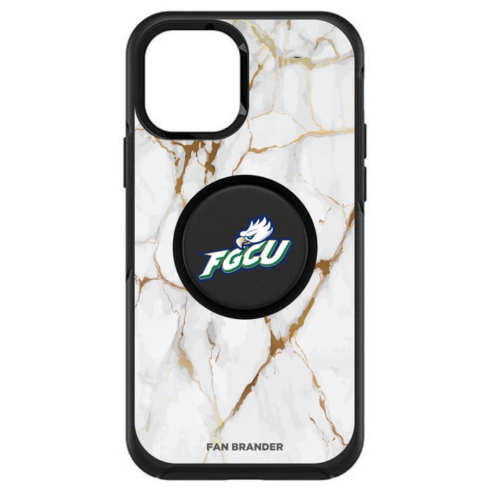 OtterBox Otter + Pop symmetry Phone case with Florida Gulf Coast Eagles White Marble Background