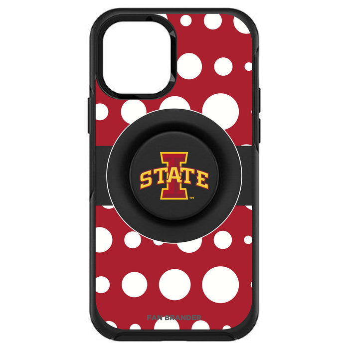 OtterBox Otter + Pop symmetry Phone case with Iowa State Cyclones Polka Dots design
