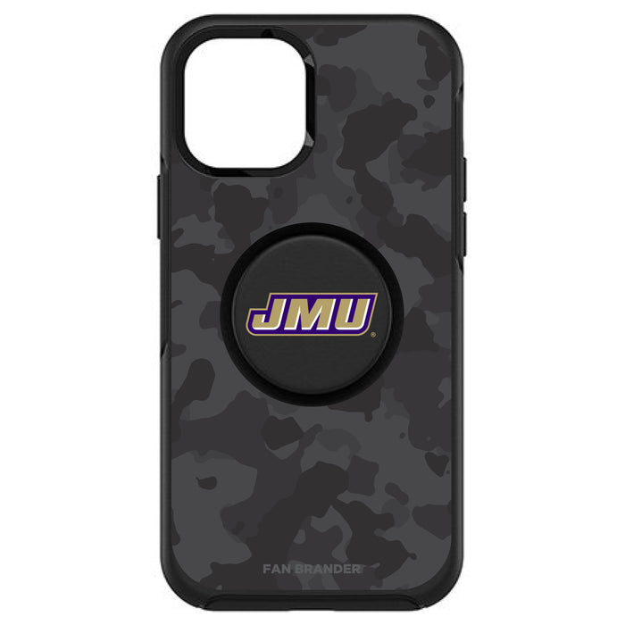 OtterBox Otter + Pop symmetry Phone case with James Madison Dukes Urban Camo background