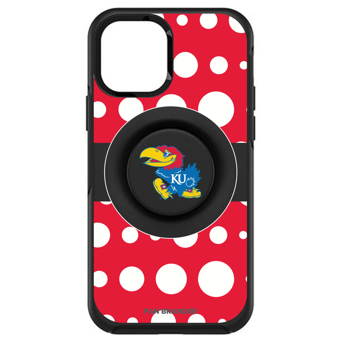 OtterBox Otter + Pop symmetry Phone case with Kansas Jayhawks Polka Dots design