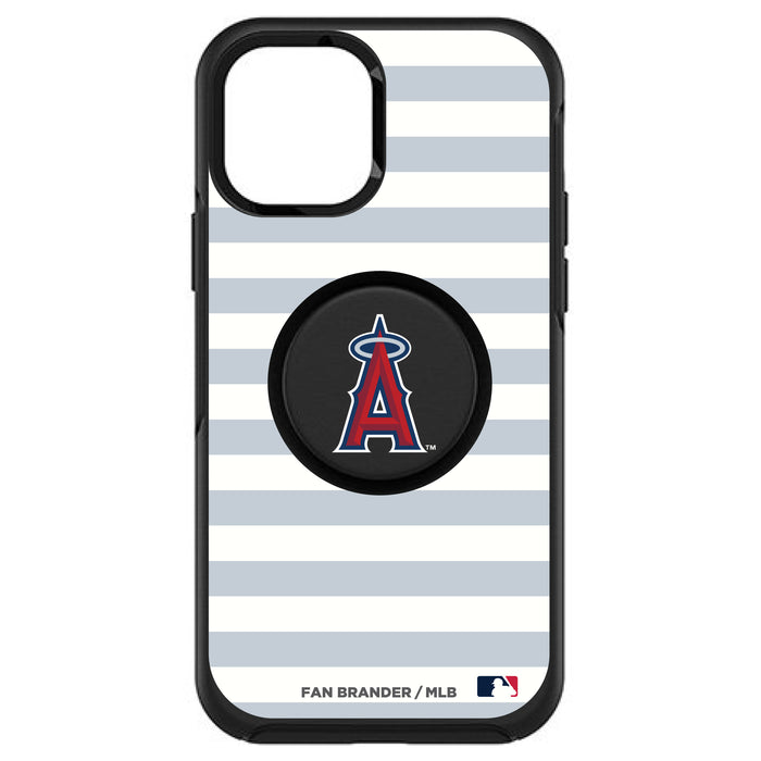 OtterBox Otter + Pop symmetry Phone case with Los Angeles Angels Primary Logo and Striped Design