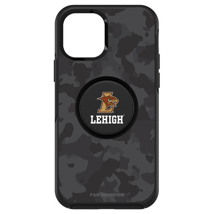 OtterBox Otter + Pop symmetry Phone case with Lehigh Mountain Hawks Urban Camo background