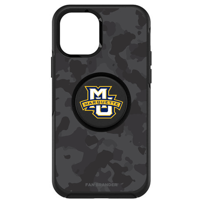 OtterBox Otter + Pop symmetry Phone case with Marquette Golden Eagles Urban Camo background