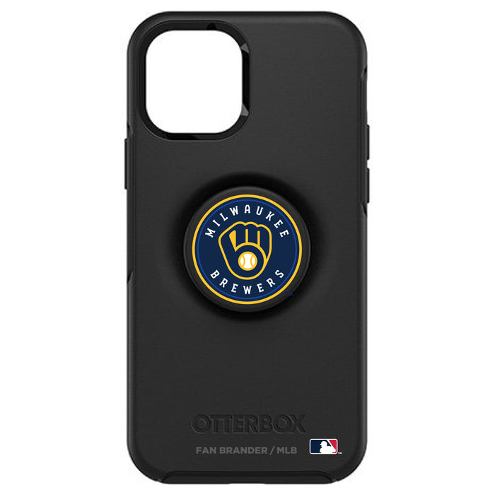 OtterBox Otter + Pop symmetry Phone case with Milwaukee Brewers Primary Logo