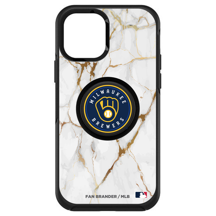 OtterBox Otter + Pop symmetry Phone case with Milwaukee Brewers White Marble design