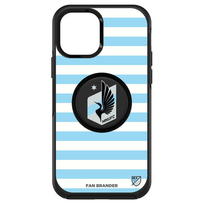 OtterBox Otter + Pop symmetry Phone case with Minnesota United FC Primary Logo with Stripes