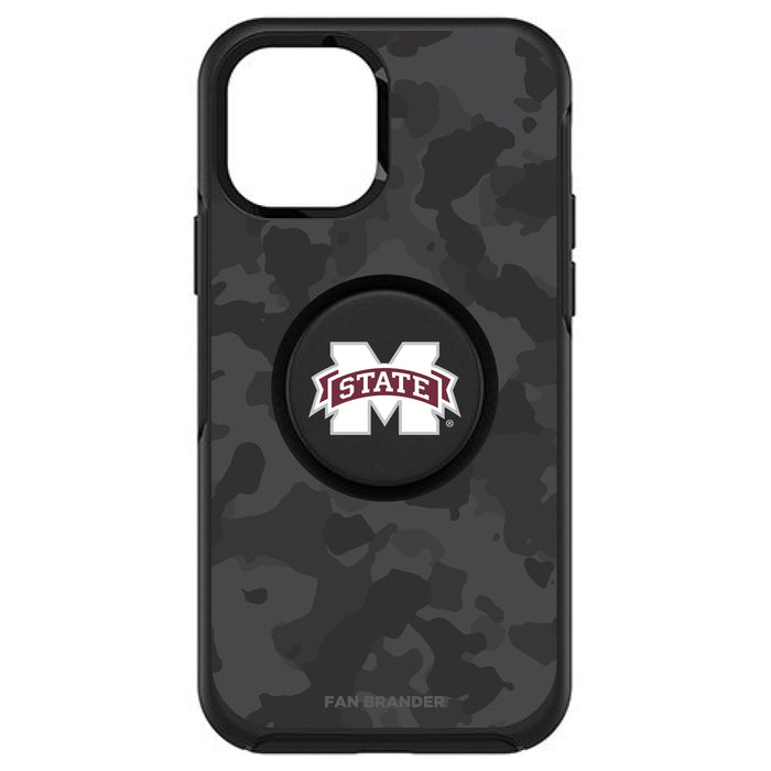 OtterBox Otter + Pop symmetry Phone case with Mississippi State Bulldogs Urban Camo background
