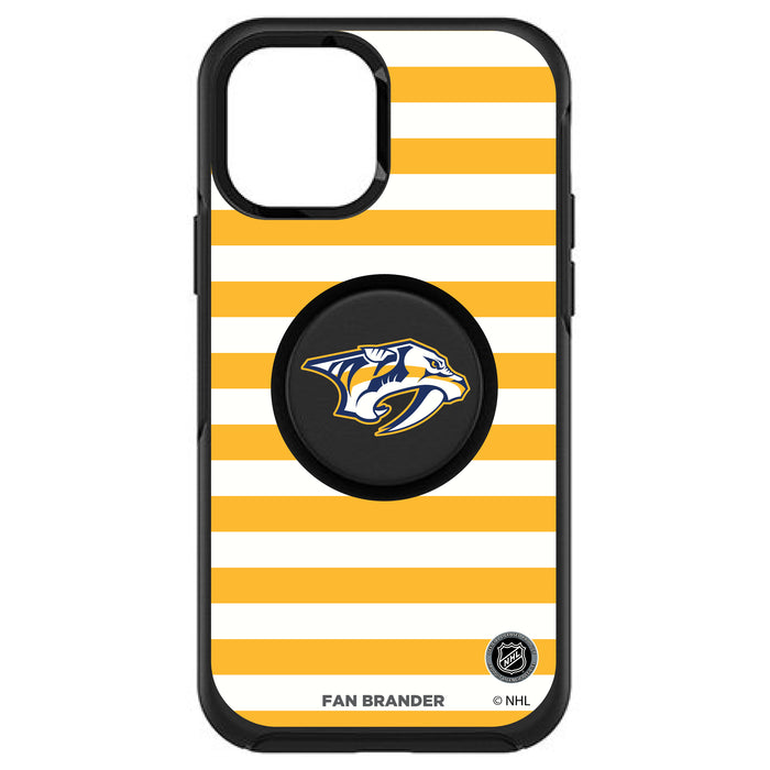 OtterBox Otter + Pop symmetry Phone case with Nashville Predators Stripes Design